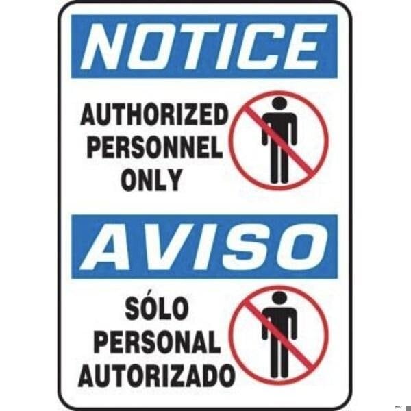 Accuform BILINGUAL OSHA NOTICE SAFETY SIGN SBMADM866XL SBMADM866XL - main